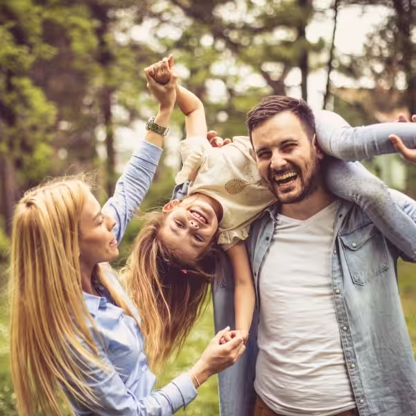 Family enjoying quality time together at home